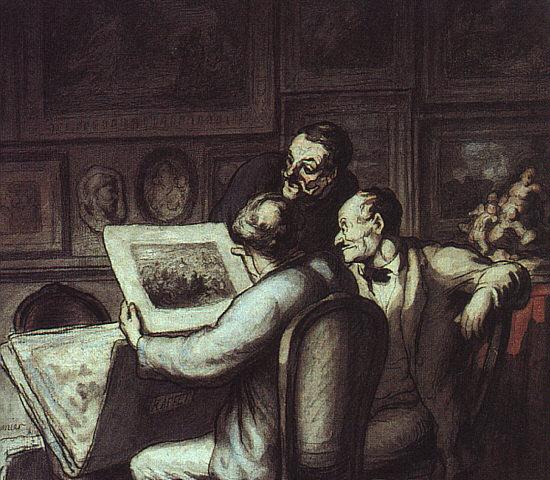 Honore  Daumier The Print Collectors